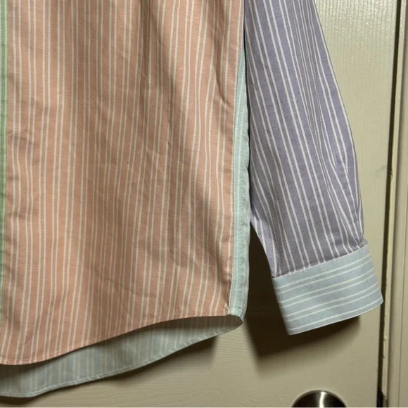 Brooks Brothers Pastel Striped Button Down Shirt Size M - Picture 3 of 10